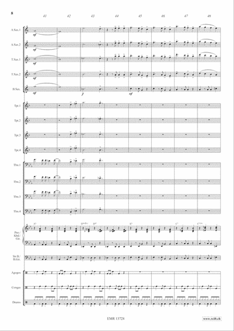 Aquarius Samba Big Band scores gallery preview page 9