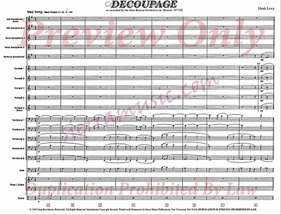 Decoupage Jazz Ensemble scores gallery preview page 2