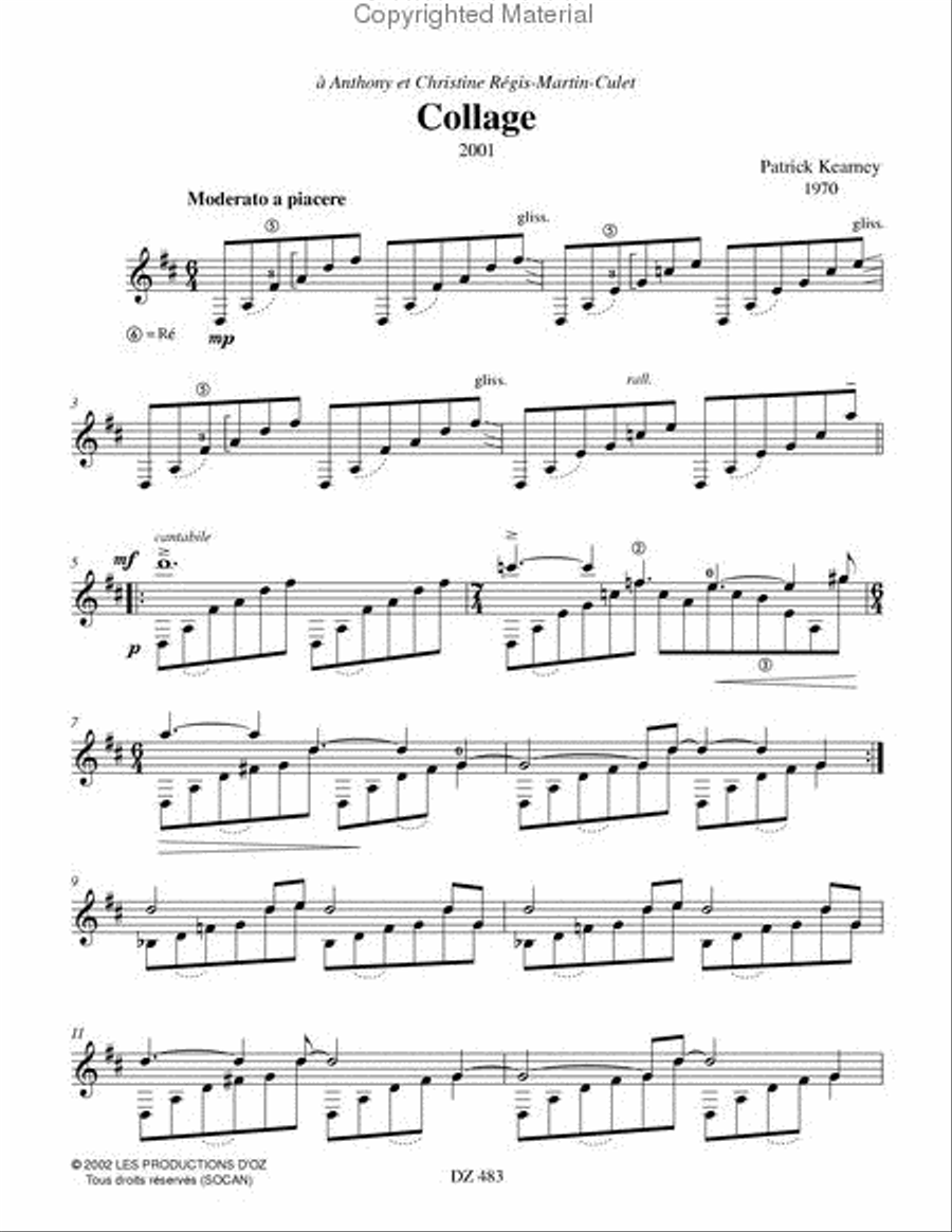 Collage Classical Guitar scores gallery preview page 2