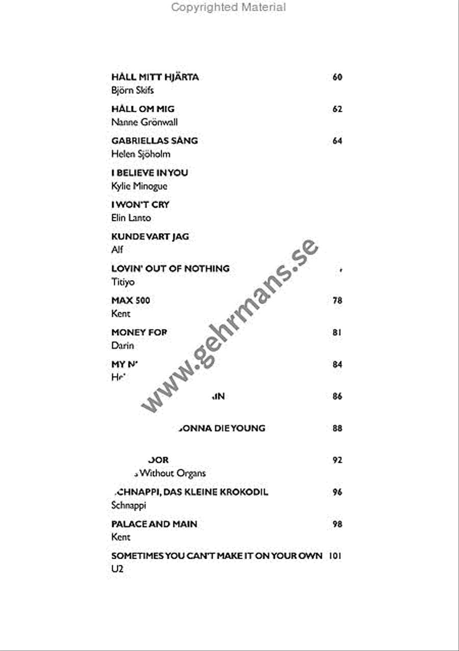 Pop 2005 Pop 2005 Piano, Vocal, Guitar scores gallery preview page 4