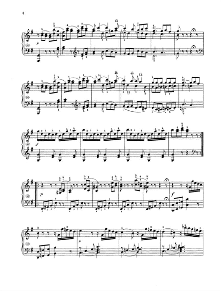 Sonata E minor, Hob. XVI:34 Piano Solo scores gallery preview page 2