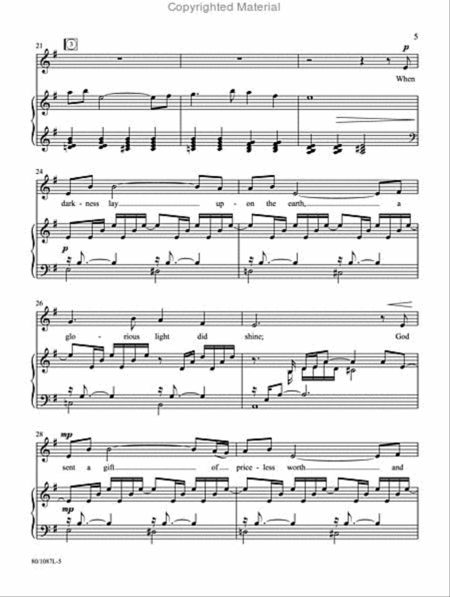 This Holy Christmas Night - Vocal Solo Medium Voice scores gallery preview page 4