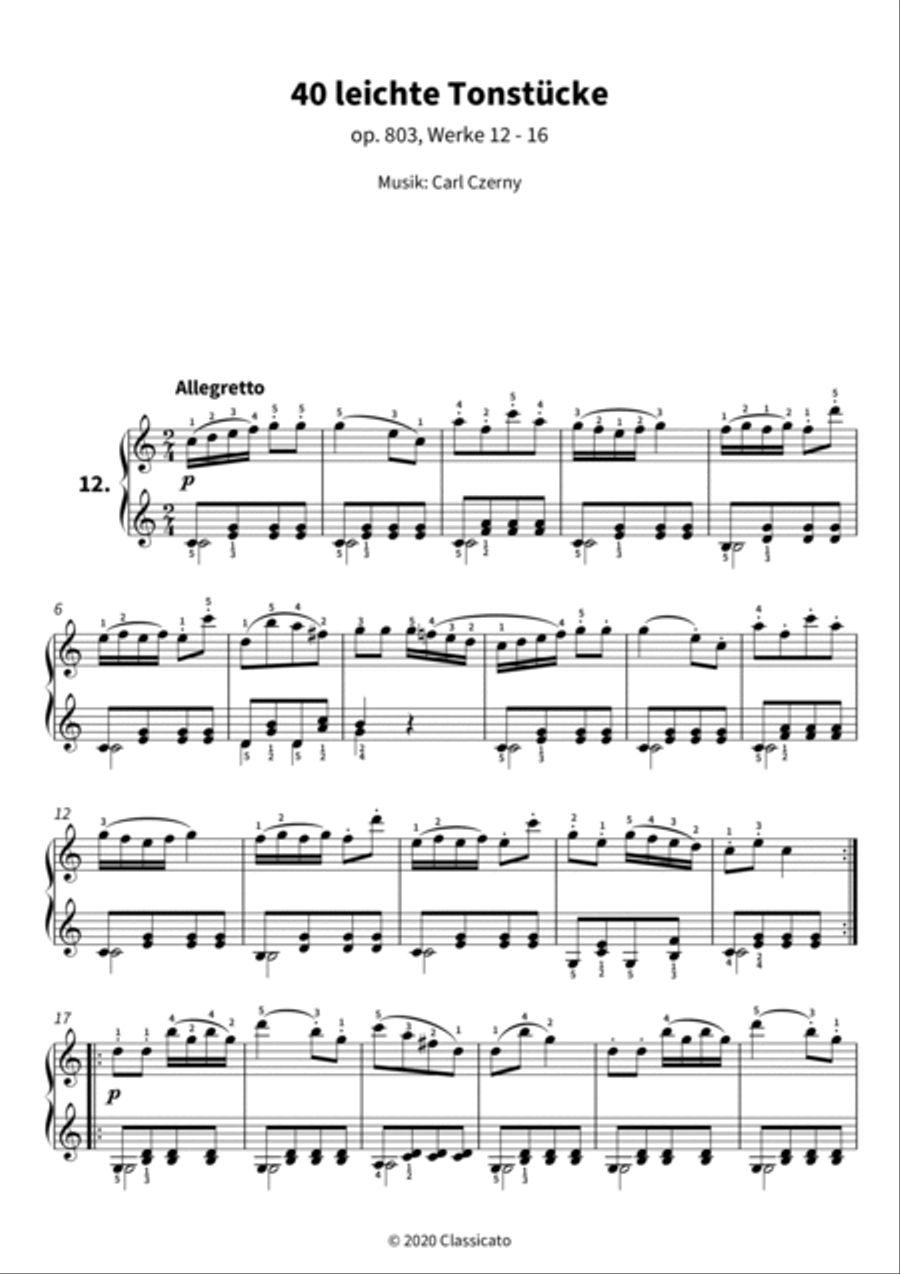 40 leichte Tonstucke Piano scores gallery preview page 3