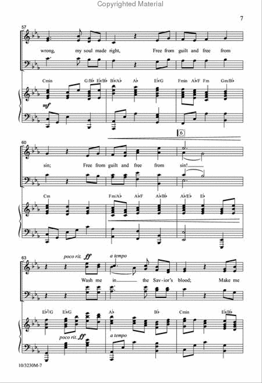 Free From Guilt and Free From Sin 4-Part scores gallery preview page 7