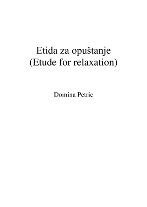 Etude for relaxation (C major)