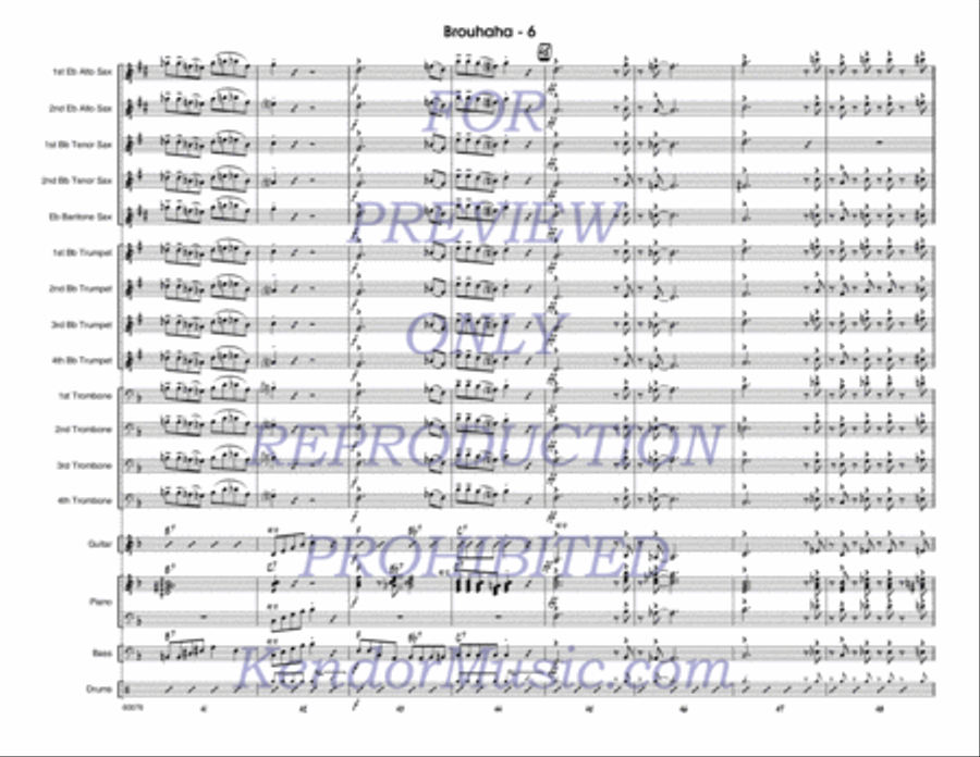 Brouhaha Brouhaha Jazz Ensemble scores gallery preview page 7