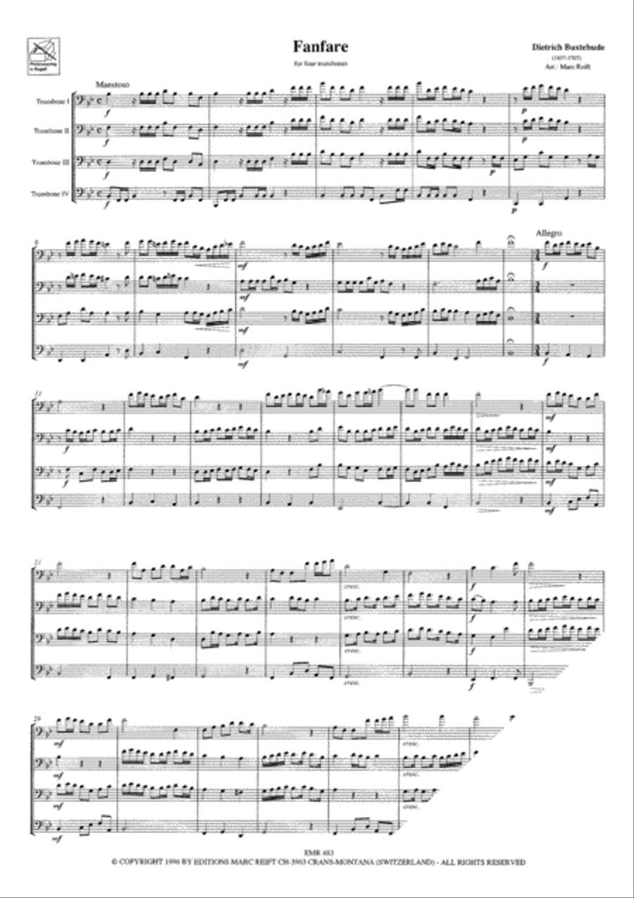 Fanfare Trombone Quartet scores gallery preview page 3