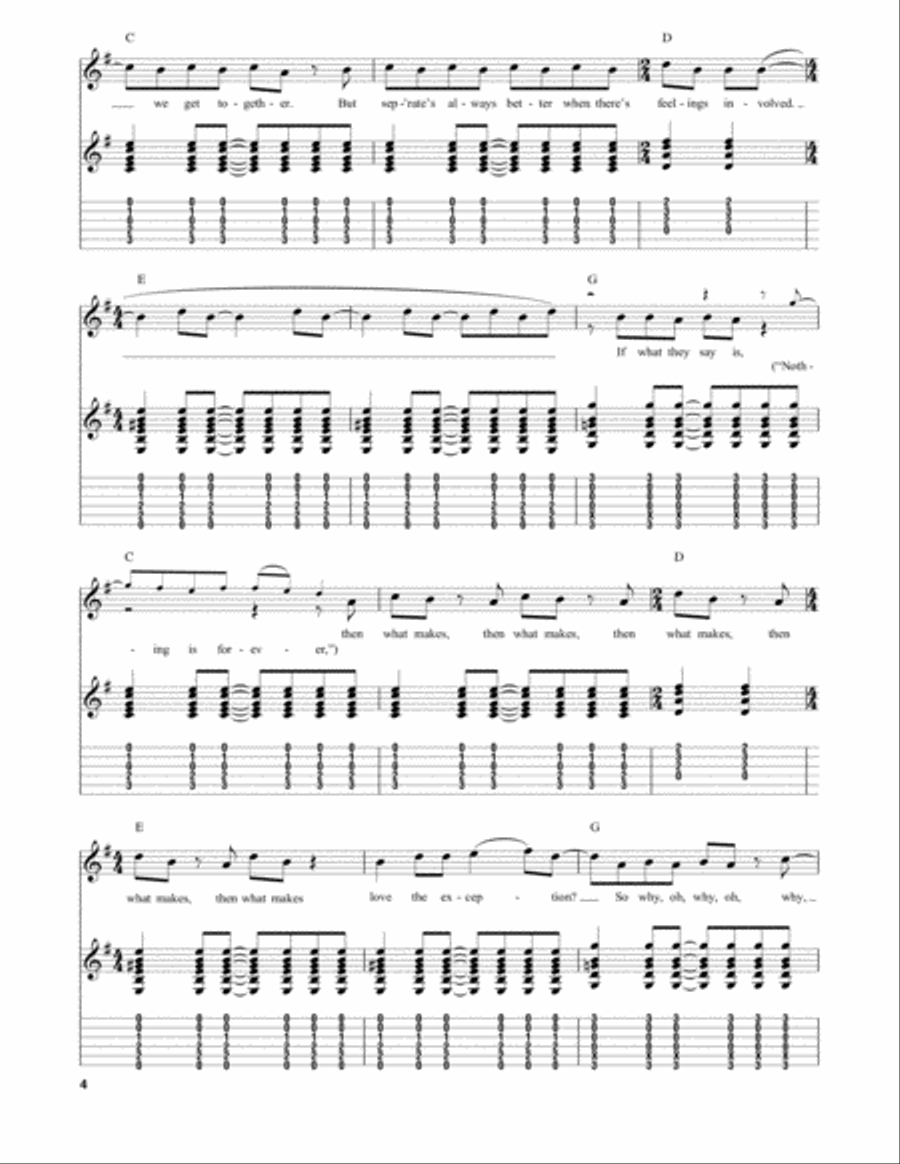 Hey Ya! Electric Guitar scores gallery preview page 4