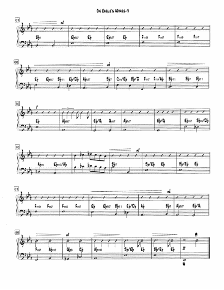 On Eagle's Wings 4-Part scores gallery preview page 5