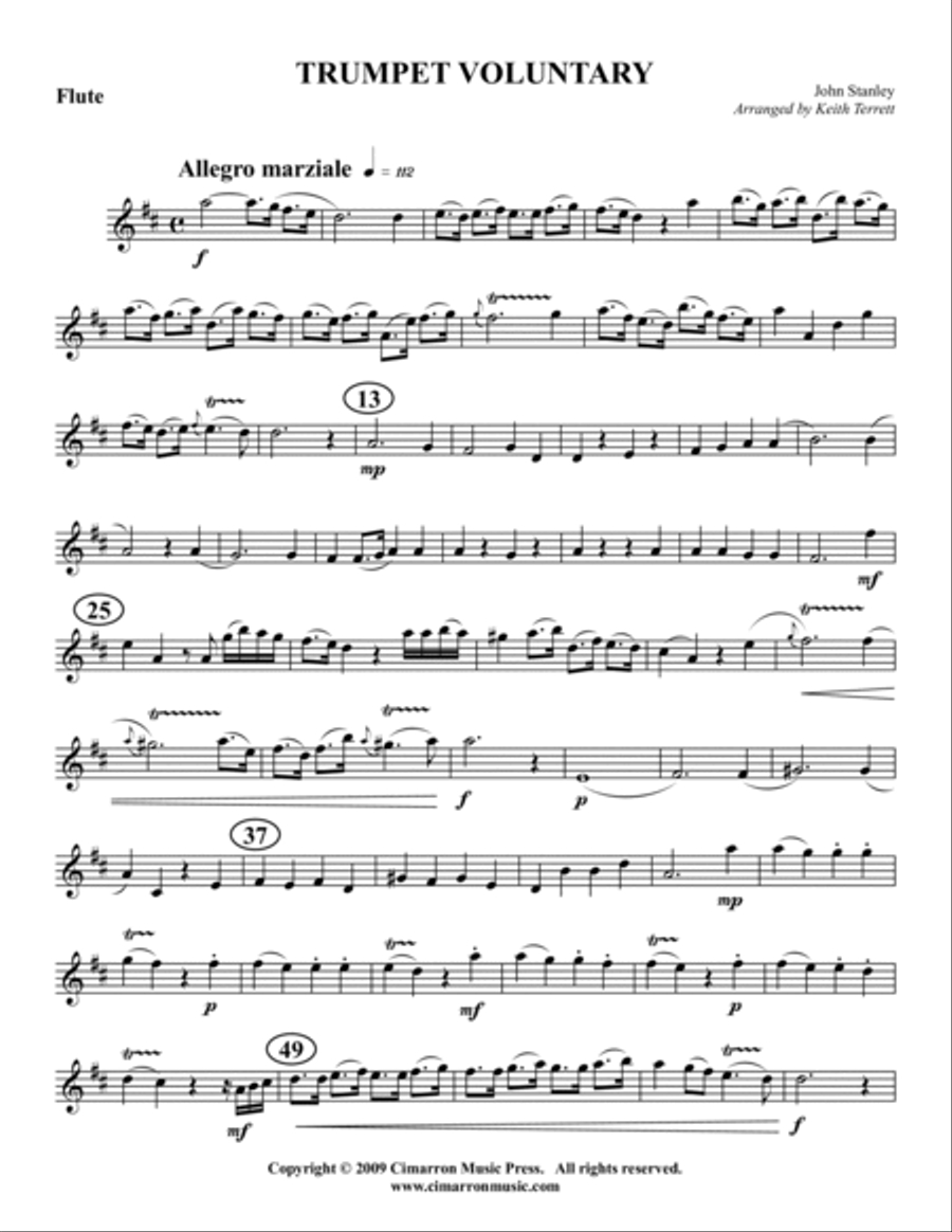 Trumpet Voluntary Trumpet Voluntary Woodwind Quintet scores gallery preview page 5