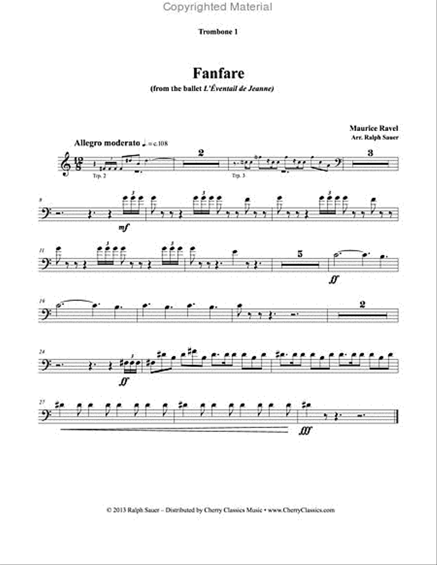 Fanfare for Large Brass Ensemble Score scores gallery preview page 7