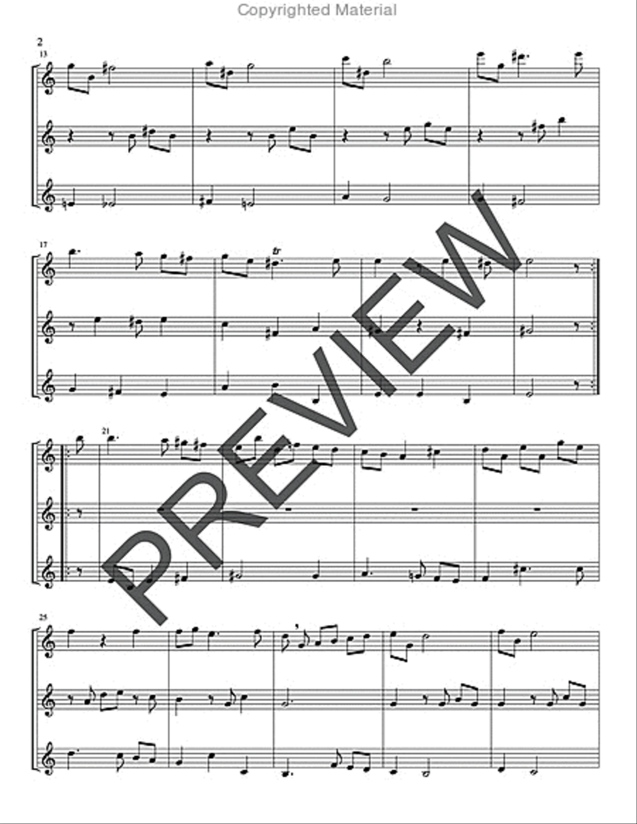 Four Meditations for Woodwind Trio Woodwind Trio scores gallery preview page 3