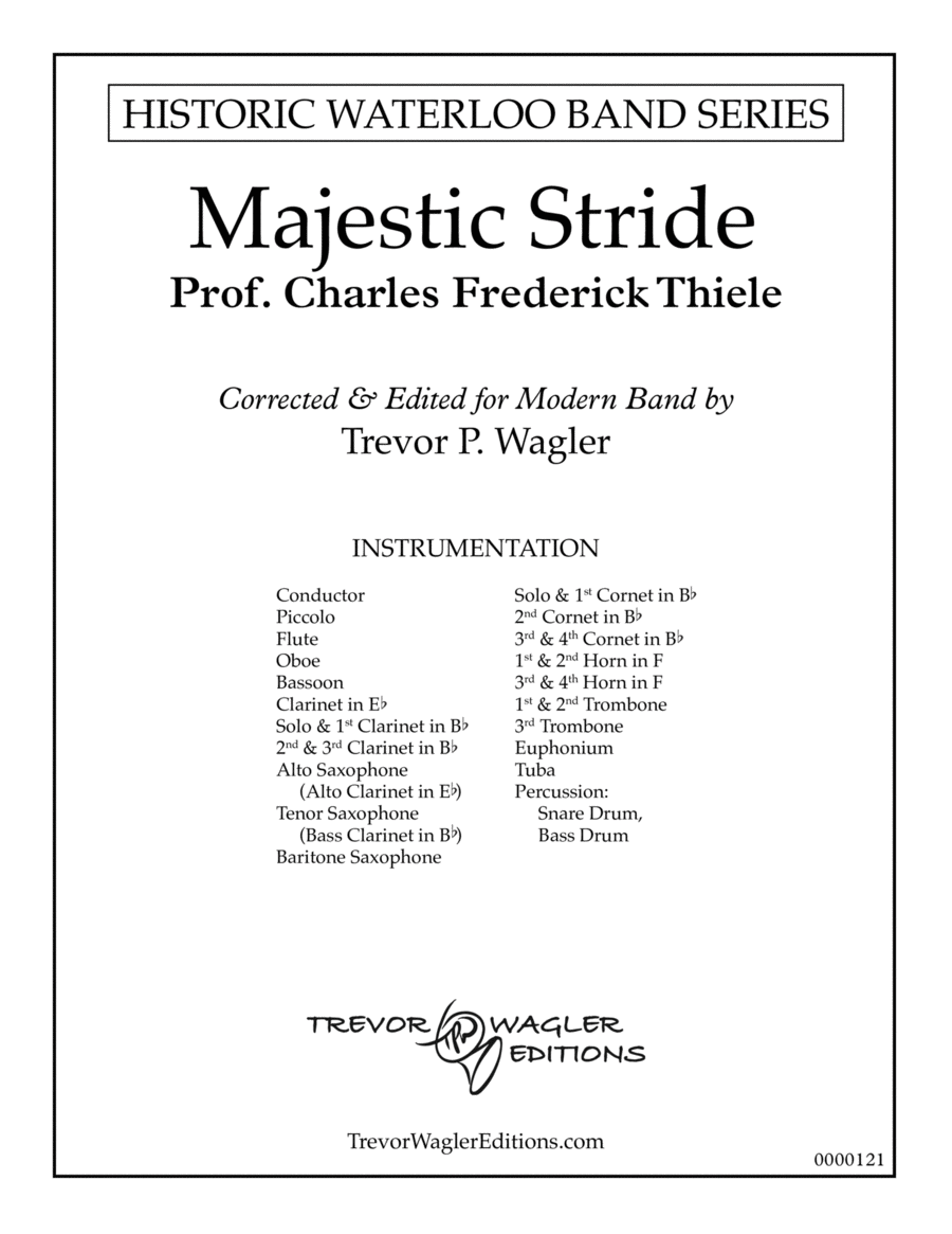 Majestic Stride Concert Band scores gallery preview page 1