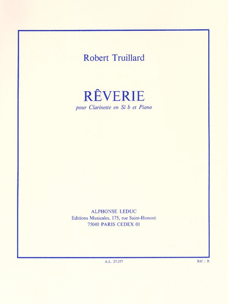 Reverie, For Clarinet And Piano