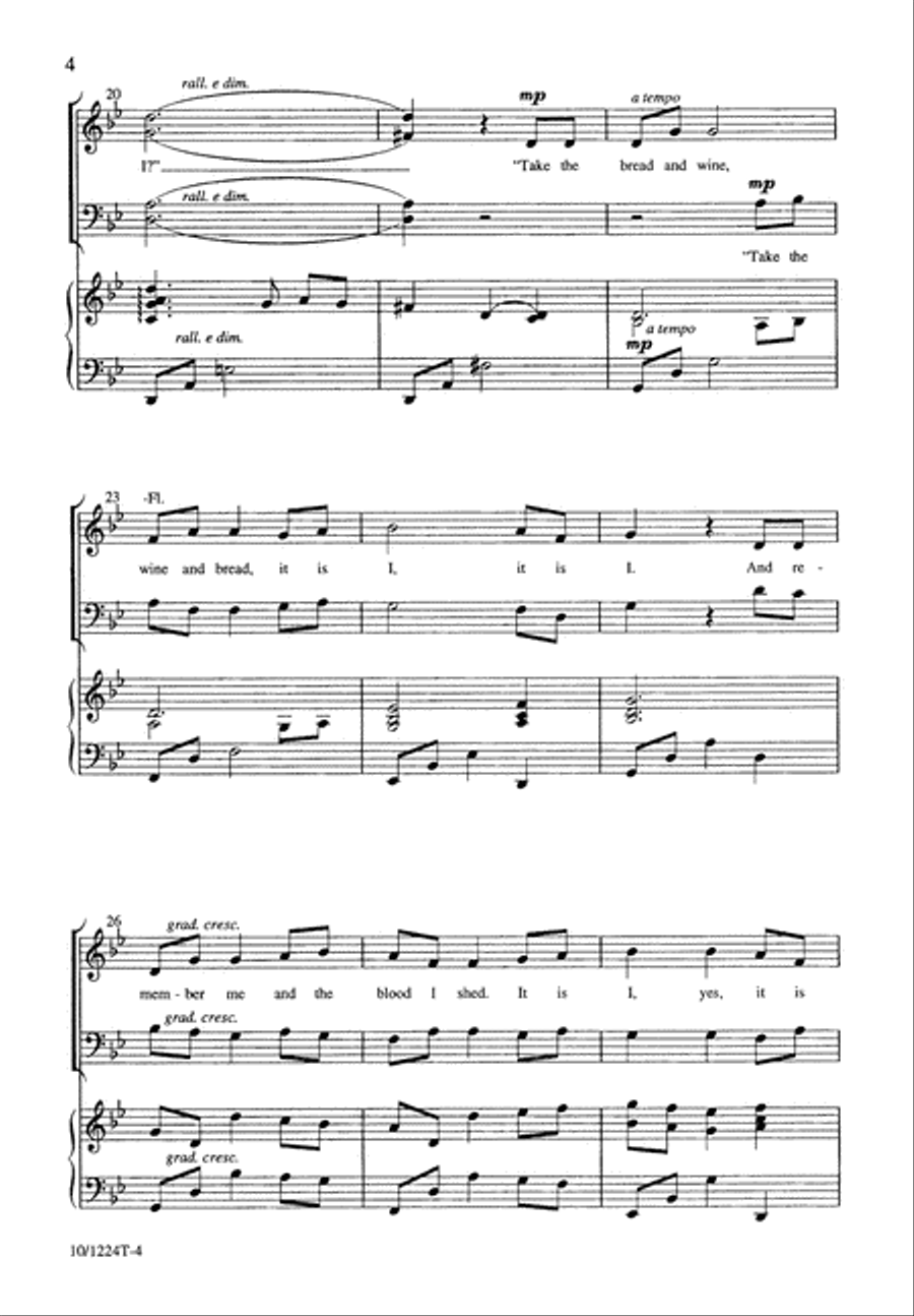 Is It I, Lord? Is It I, Lord? 4-Part scores gallery preview page 5