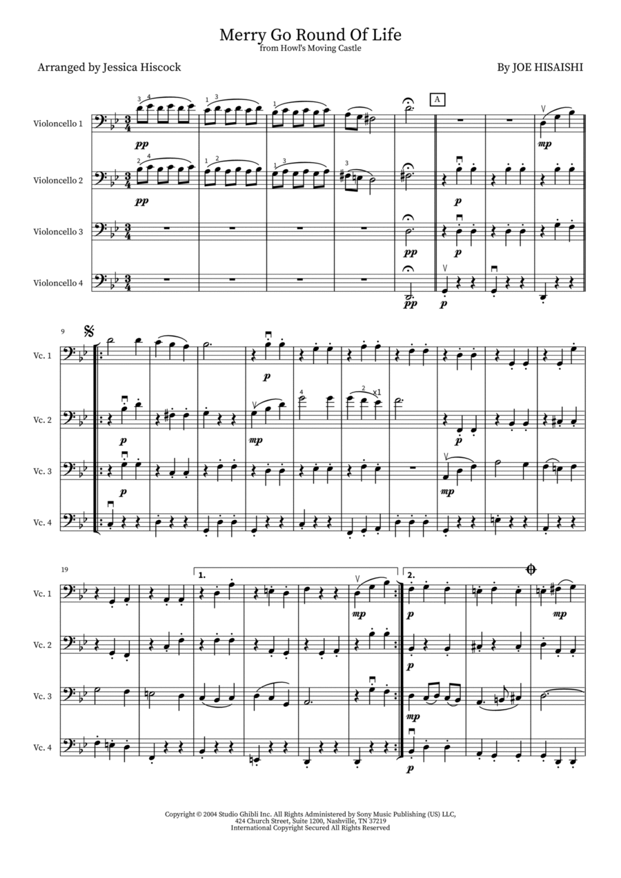 Merry Go Round Of Life School and Community scores gallery preview page 1