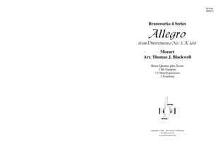 Book cover for Allegro from Divertimento No. 3, K 166