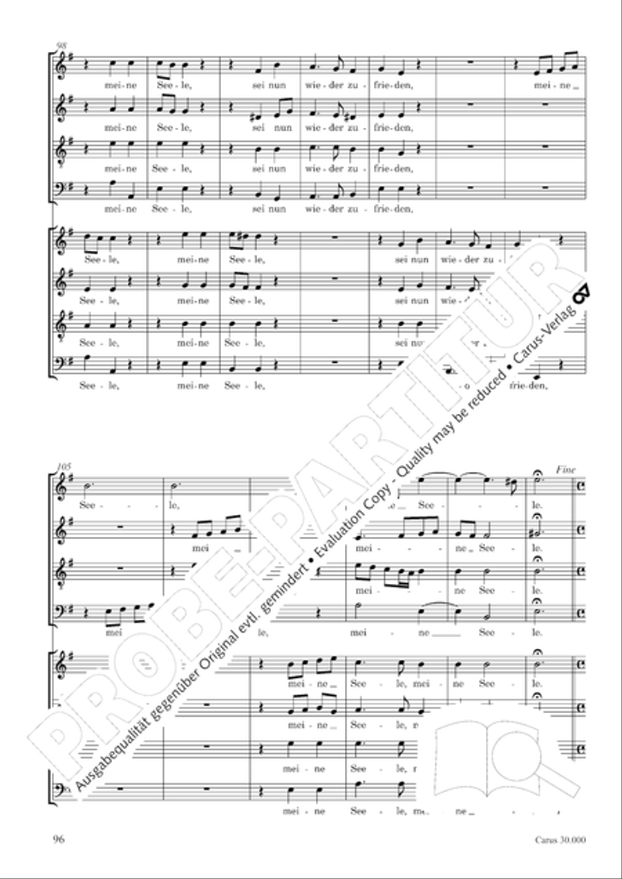 J.L. Bach: The complete motets Choir scores gallery preview page 103