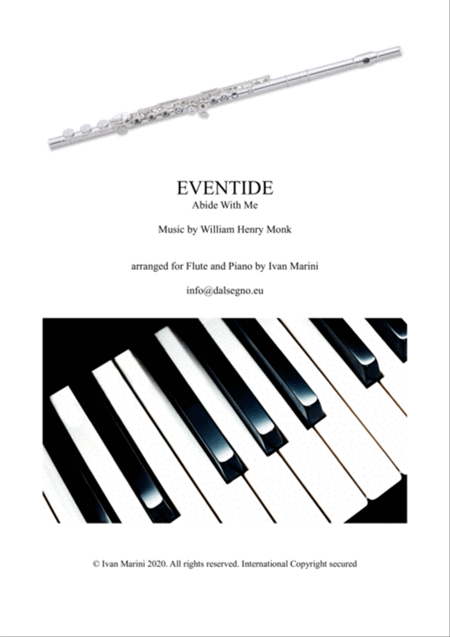 EVENTIDE (Abide With Me) - for Flute and Piano Flute Solo scores gallery preview page 1