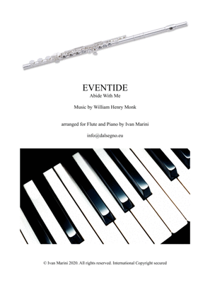 Book cover for EVENTIDE (Abide With Me) - for Flute and Piano