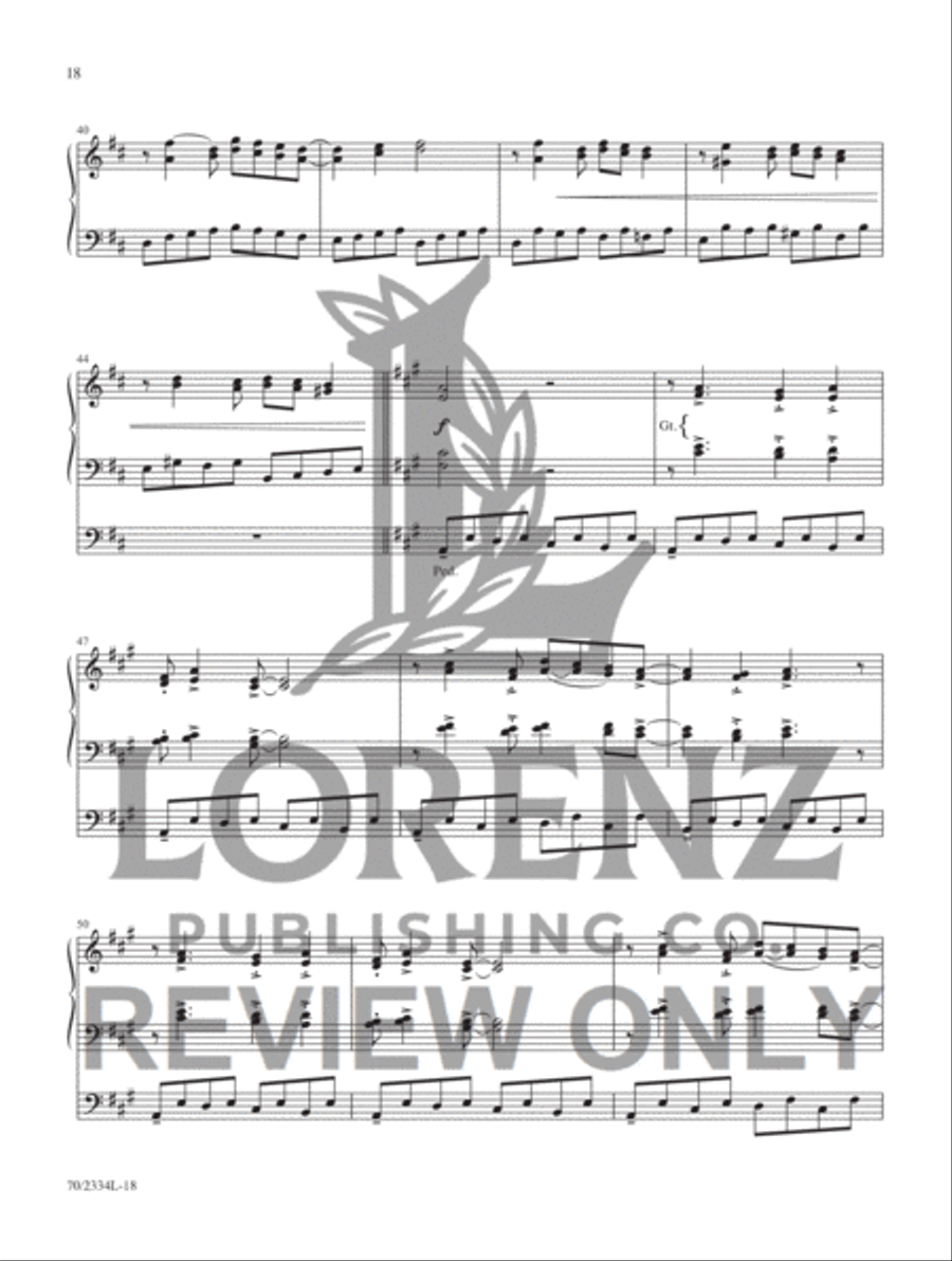 Jazzy Hymn Settings for Organ Organ Accompaniment scores gallery preview page 12