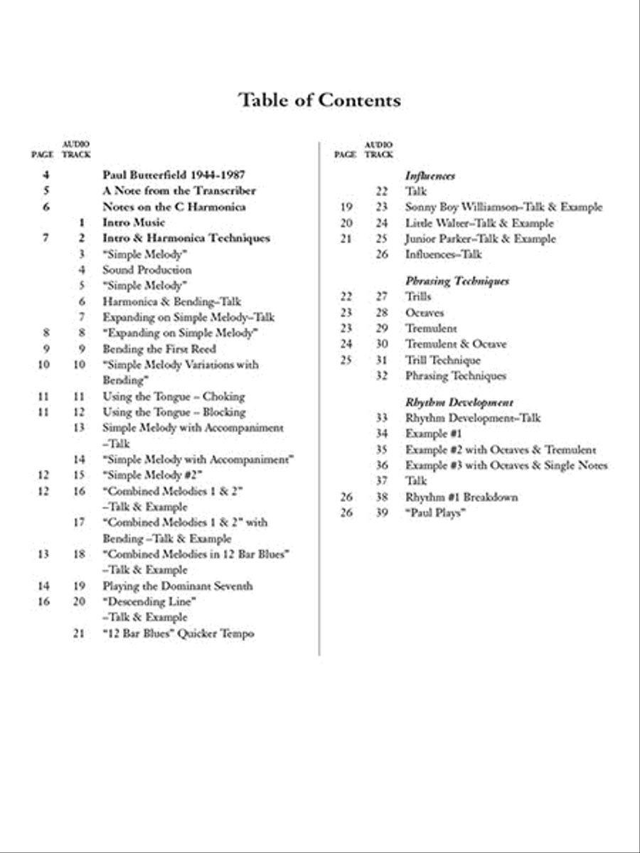 Paul Butterfield – Blues Harmonica Master Class Electric Guitar scores gallery preview page 2