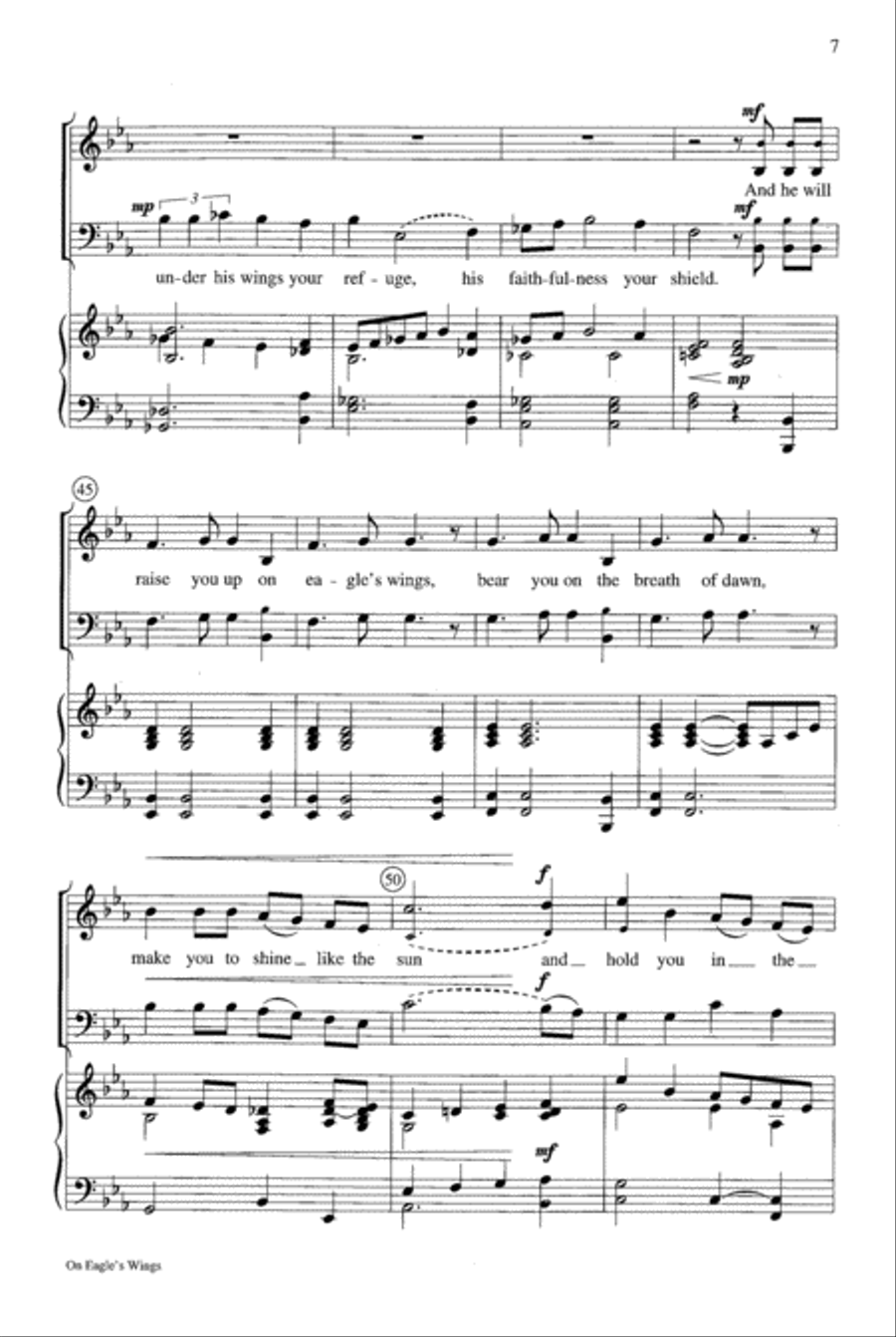 On Eagle's Wings On Eagle's Wings 4-Part scores gallery preview page 8