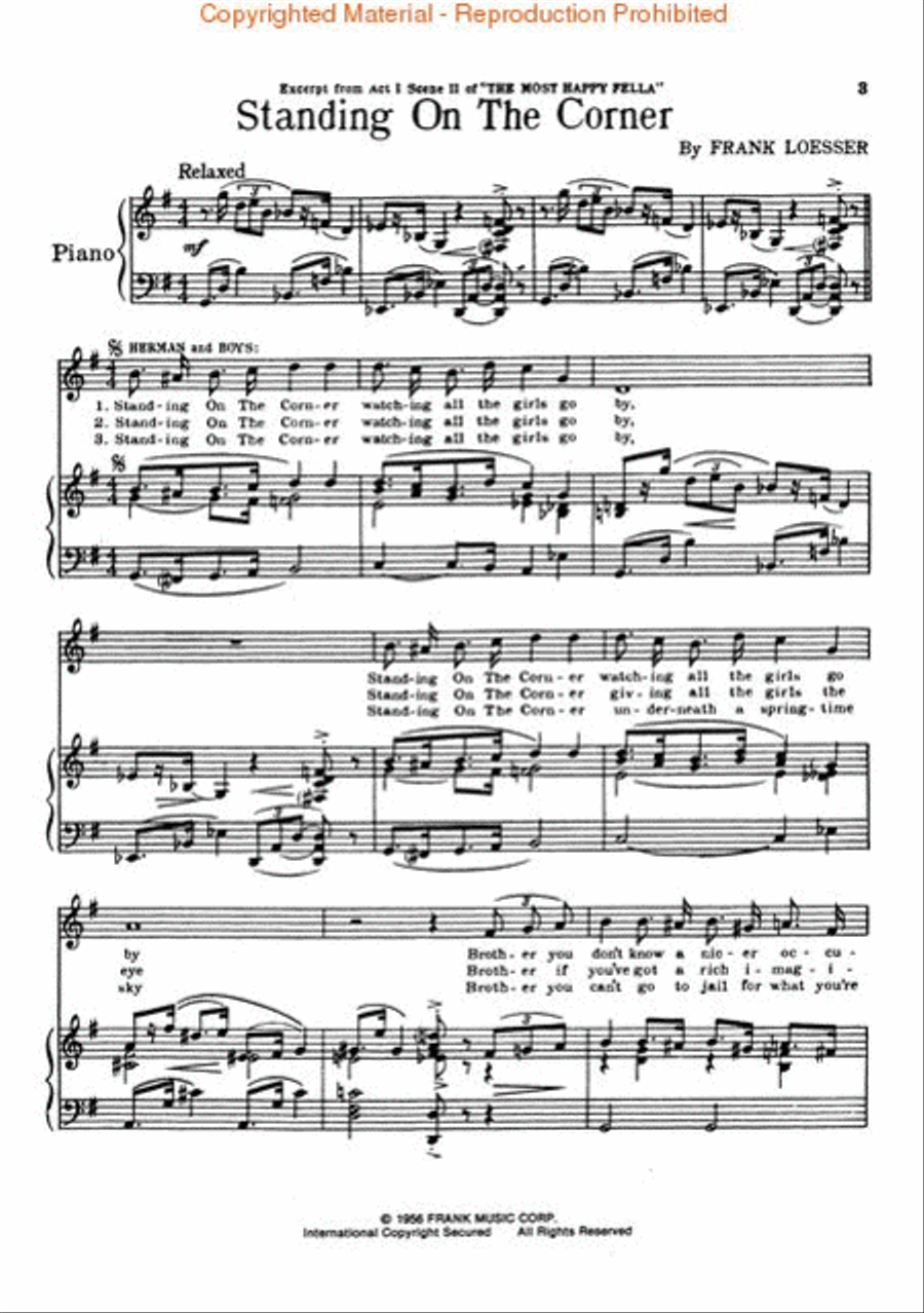 The Most Happy Fella Piano, Vocal, Guitar scores gallery preview page 2