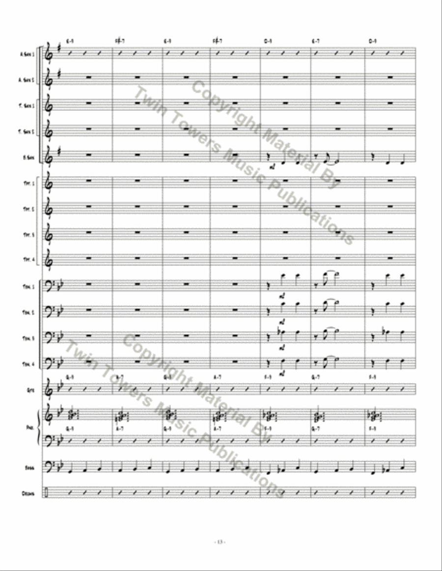 Pthalo Blue Pthalo Blue Jazz Ensemble scores gallery preview page 14