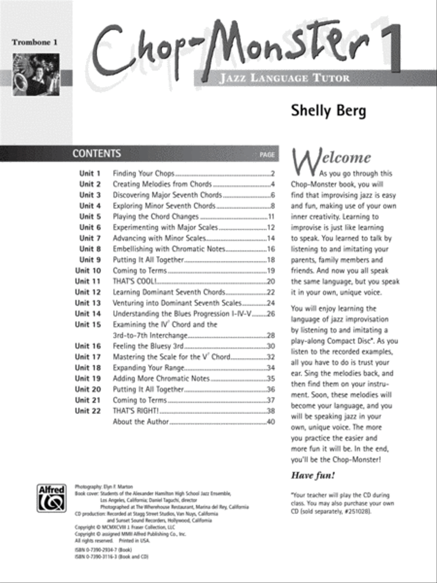 Chop-Monster, Book 1 Jazz Ensemble scores gallery preview page 2