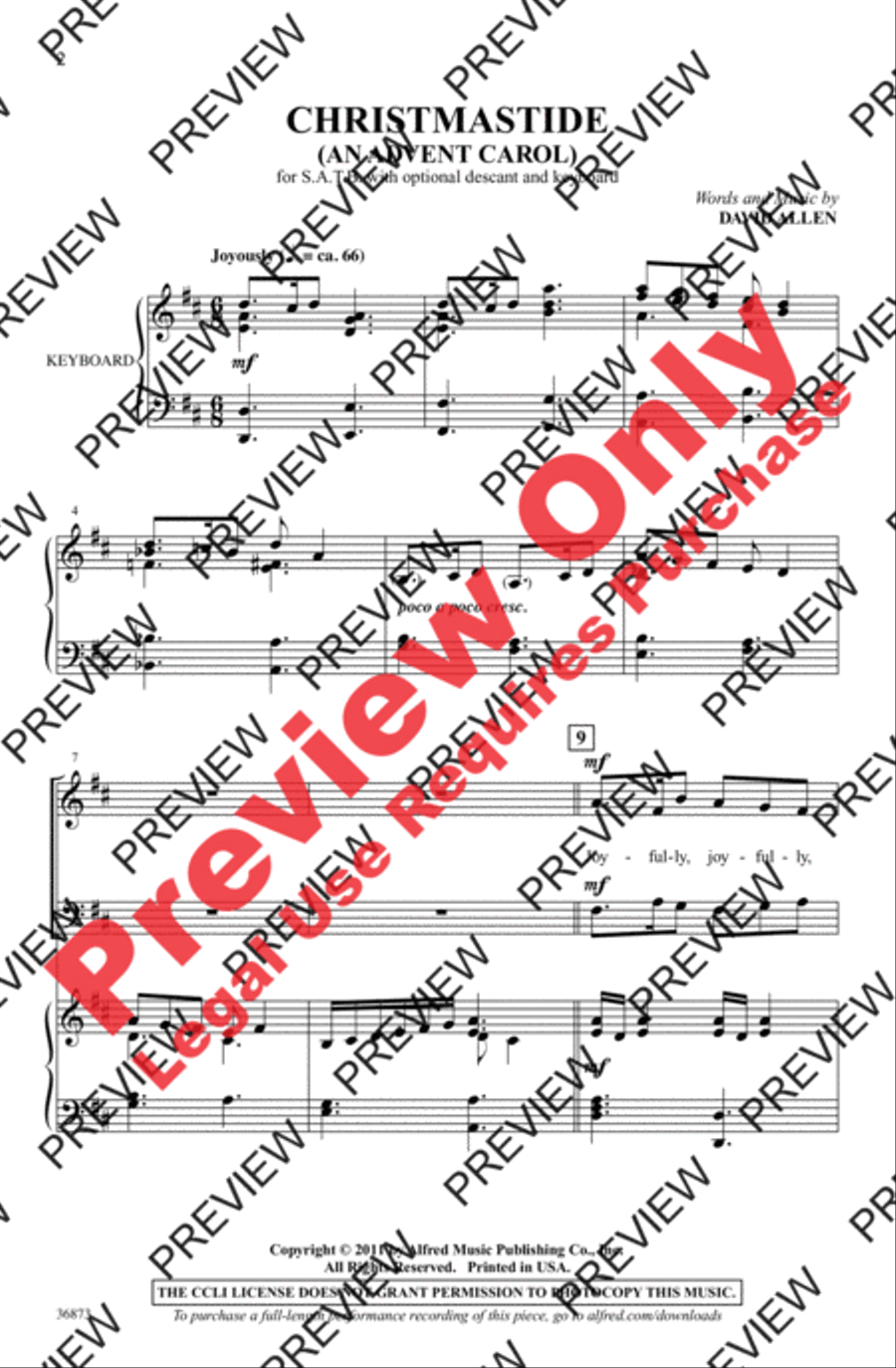 Christmastide 4-Part scores gallery preview page 2