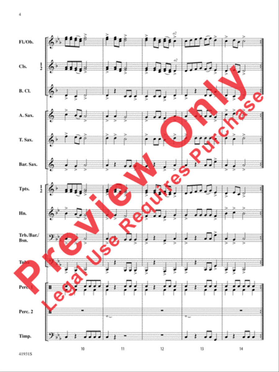 Sandstorm! Sandstorm! Concert Band scores gallery preview page 5