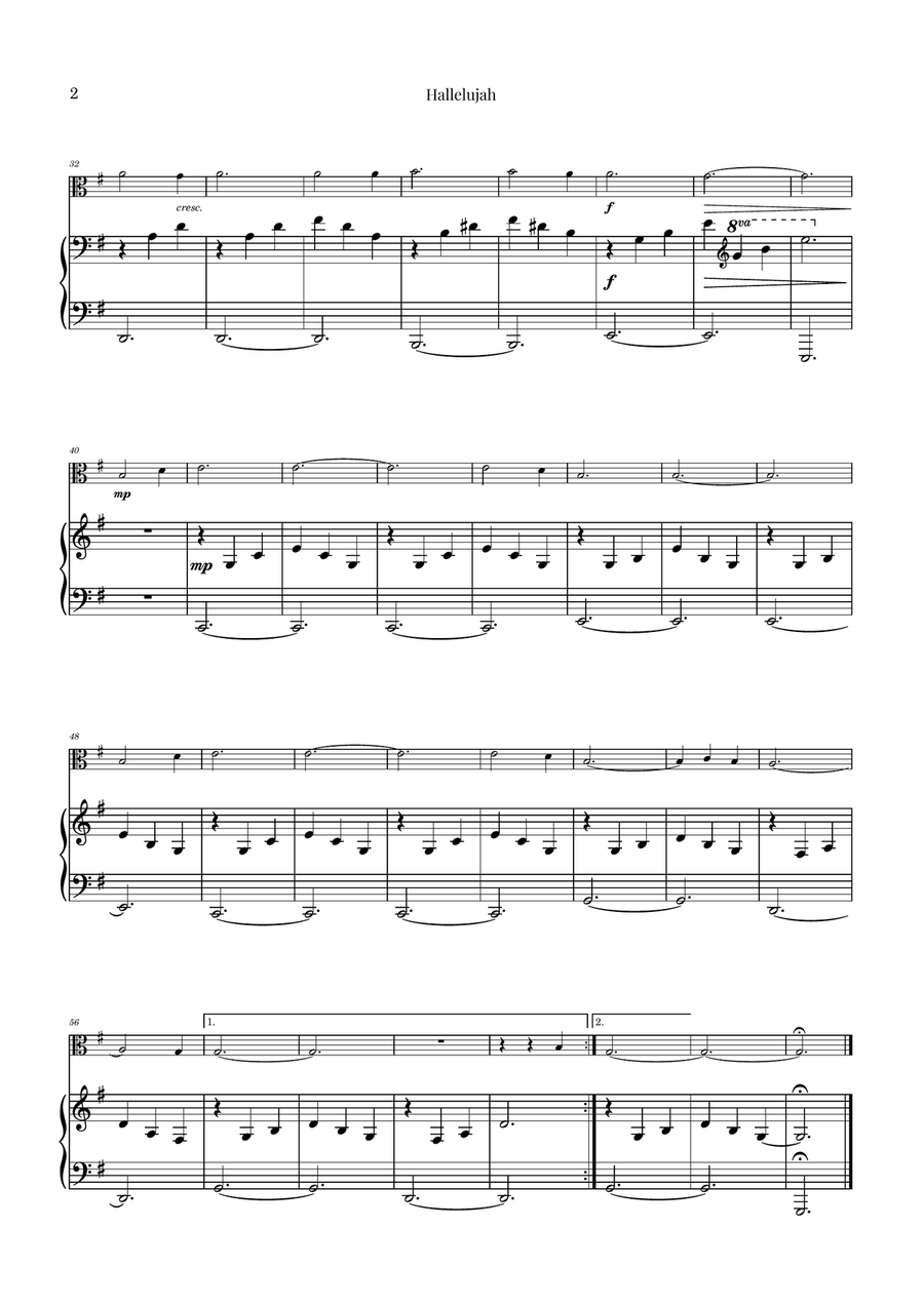 Hallelujah Chamber Music scores gallery preview page 2