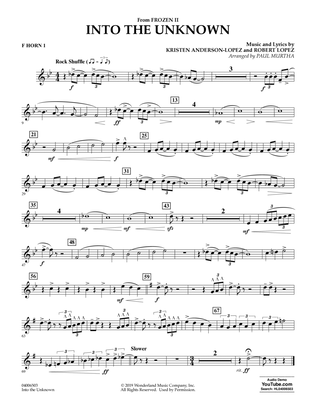Into the Unknown (from Disney's Frozen 2) (arr. Paul Murtha) - F Horn 1