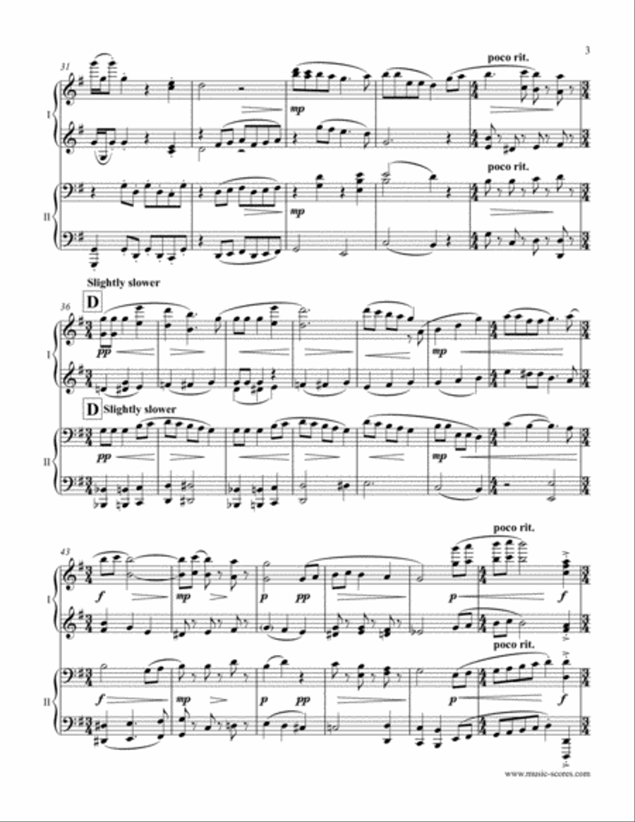 The Holly and the Ivy - Piano Duet (harder) The Holly and the Ivy - Piano Duet (harder) Piano Duet scores gallery preview page 3