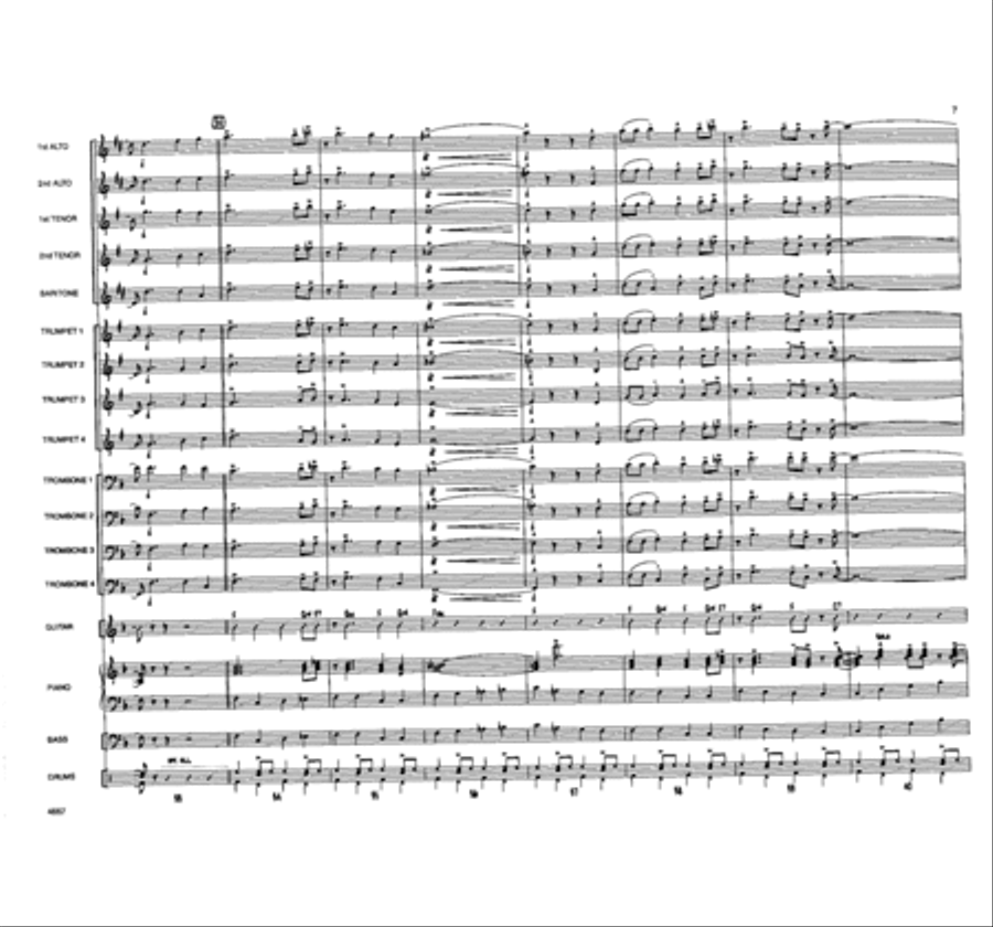 When the Saints Come Swingin' In Jazz Ensemble scores gallery preview page 6