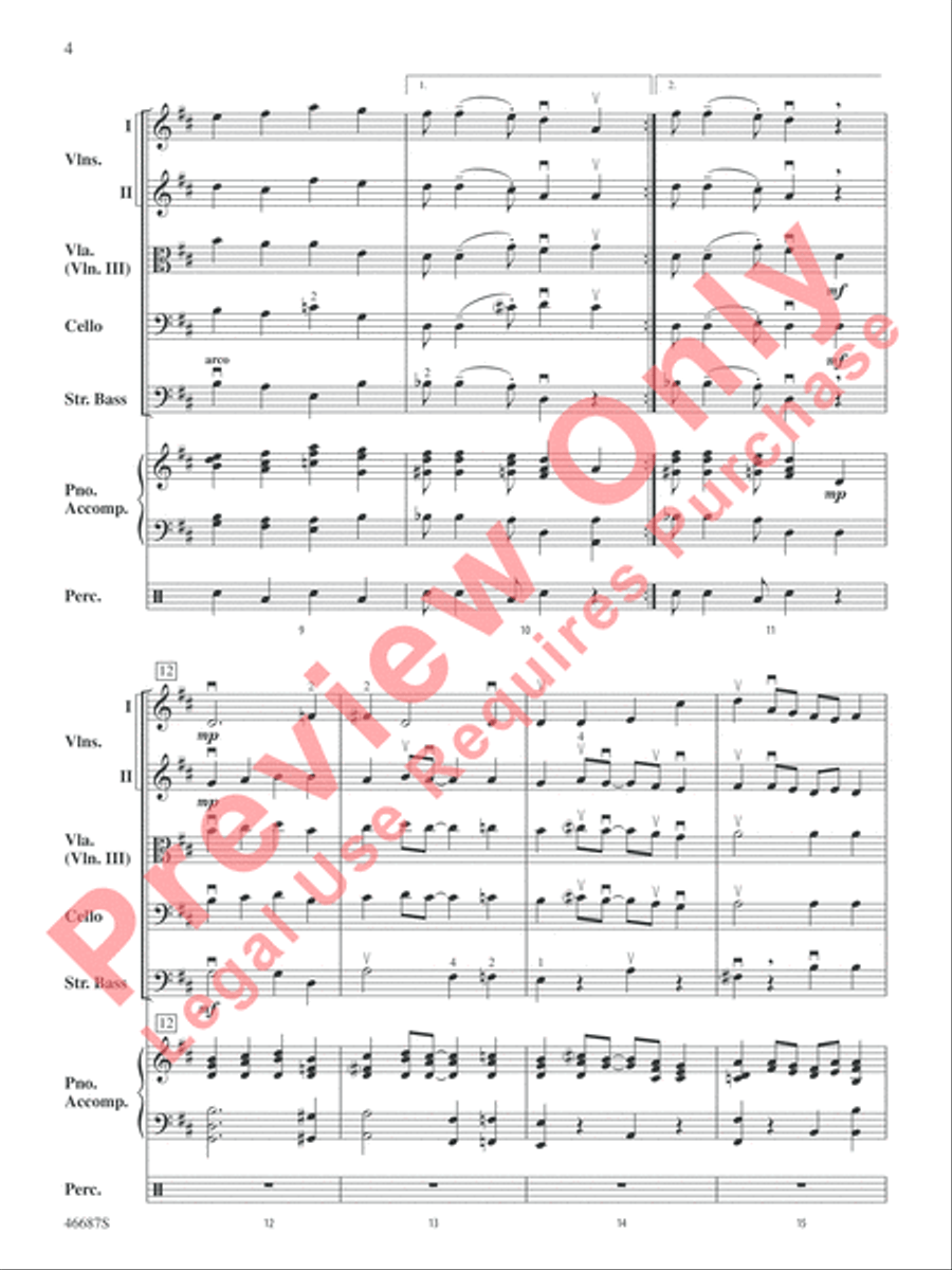 The Syncopated Clock The Syncopated Clock String Orchestra scores gallery preview page 5