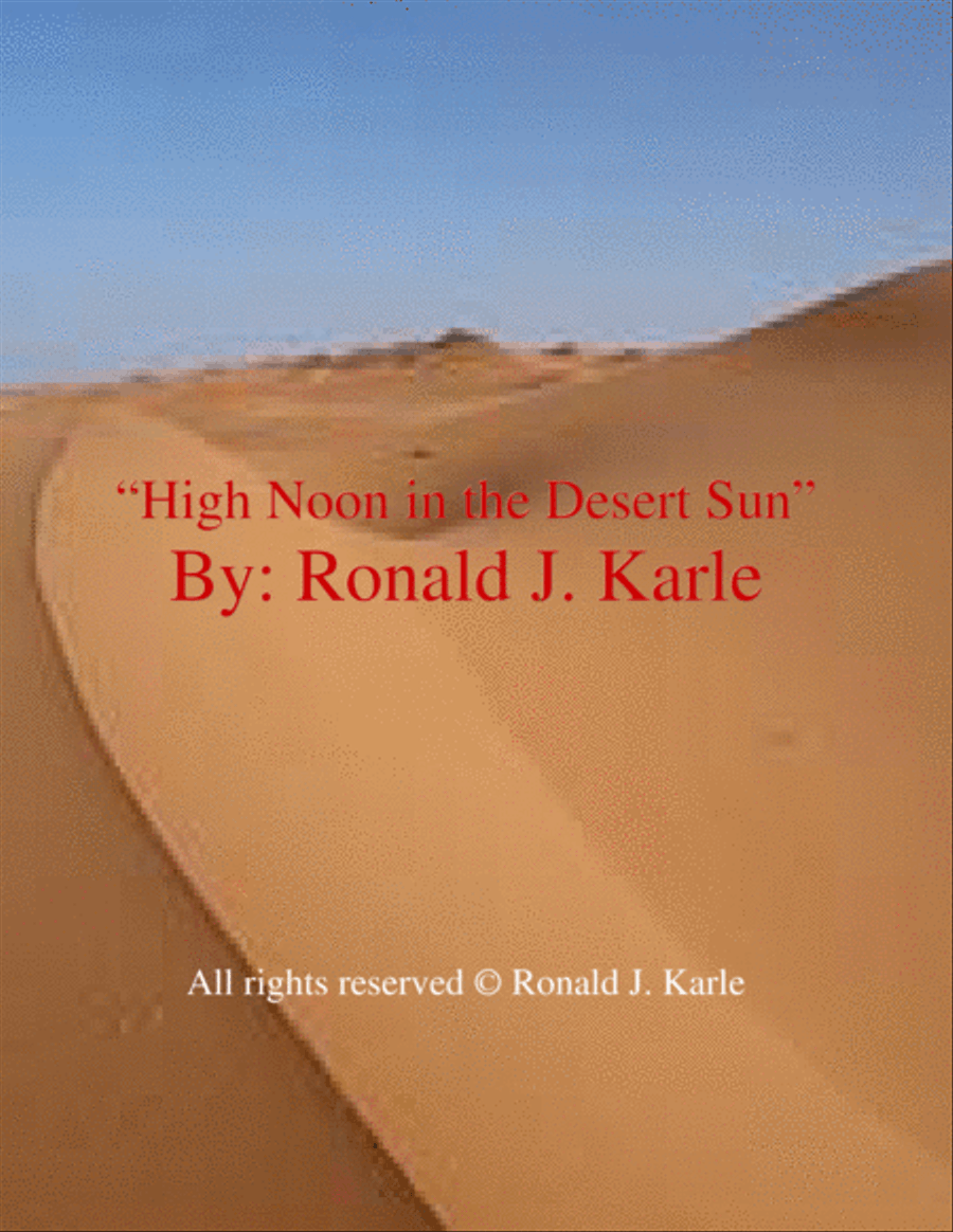High Noon in the Desert Sun Piano Solo scores gallery preview page 1