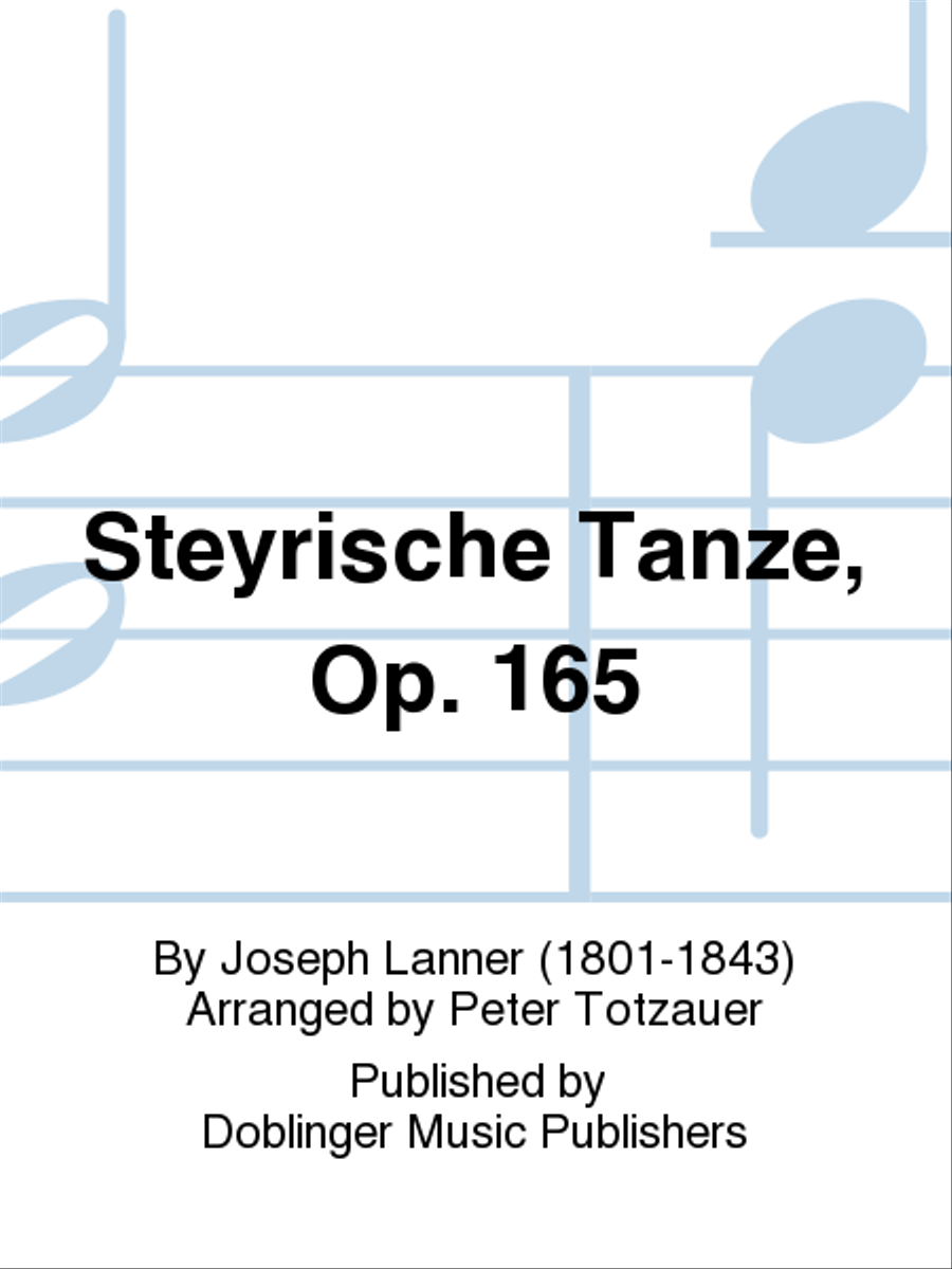 Steyrische Tanze op. 165 Steyrische Tanze op. 165 Score and Part scores gallery preview page 1