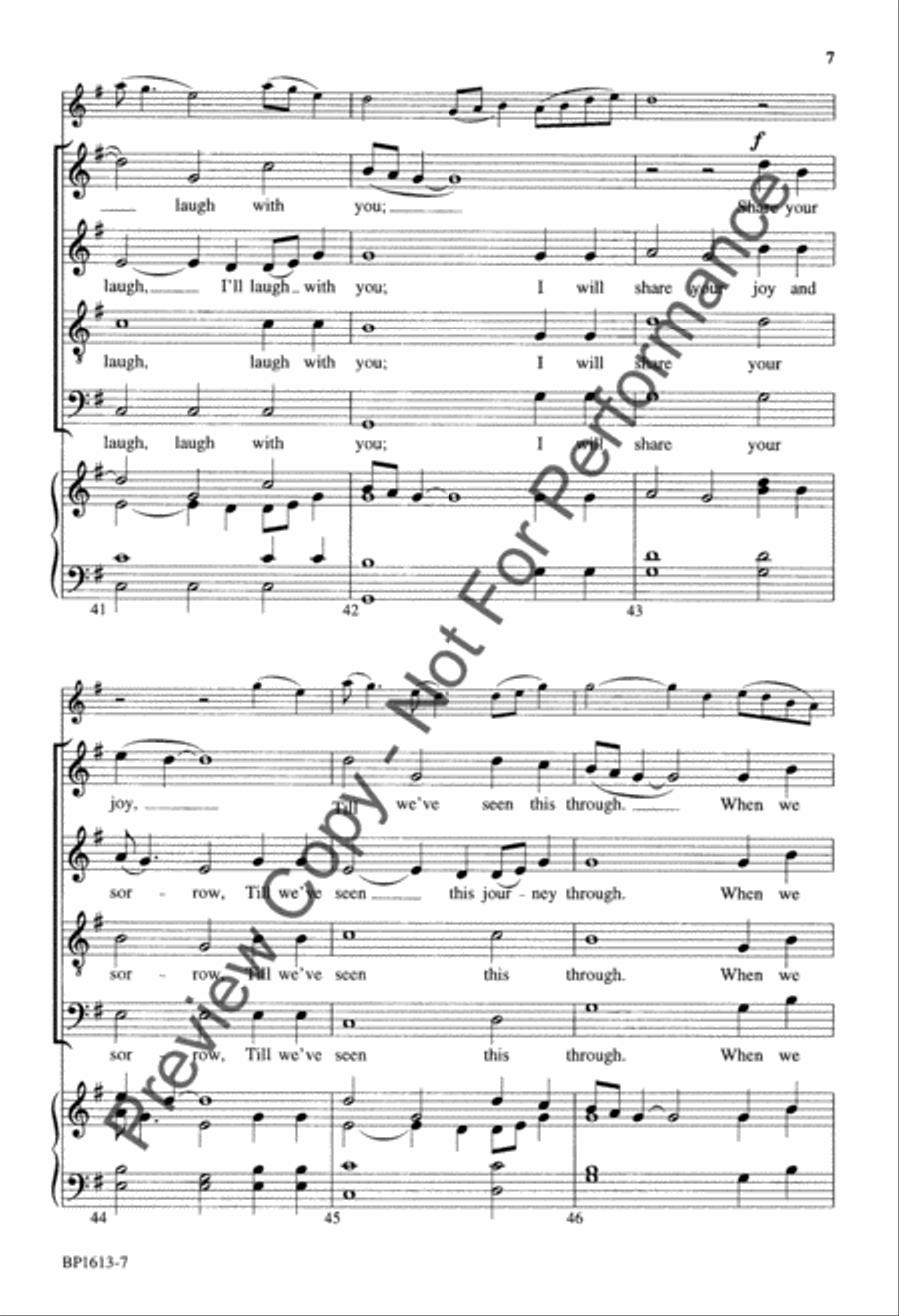 We Are Trav'lers On a Journey 4-Part scores gallery preview page 8