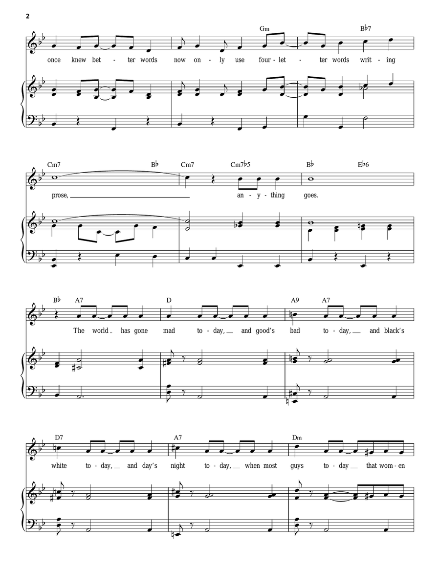 Anything Goes High Voice scores gallery preview page 2