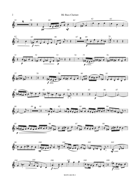 Toccata Marziale - Bb Bass Clarinet