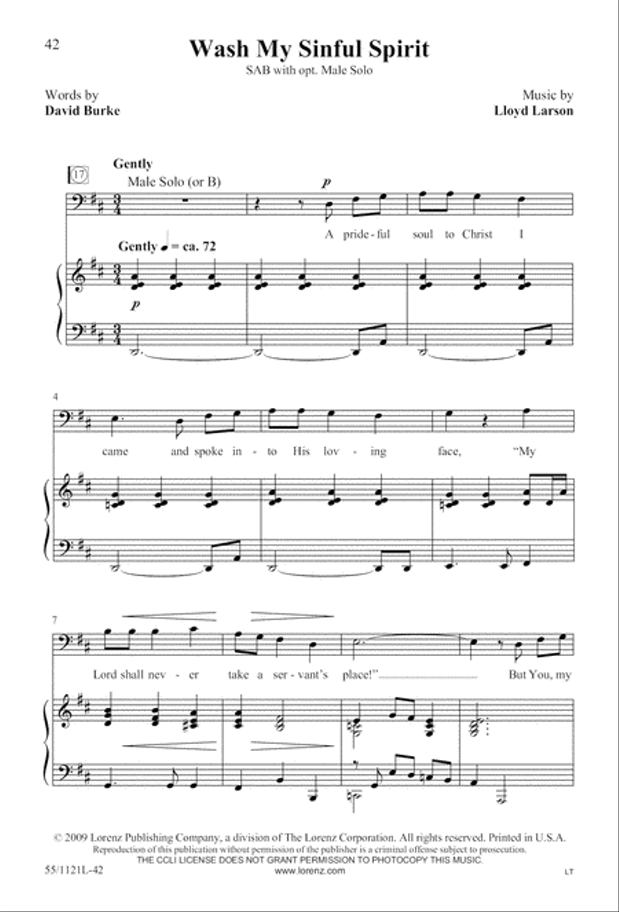 Touched by the Christ Touched by the Christ 3-Part scores gallery preview page 43