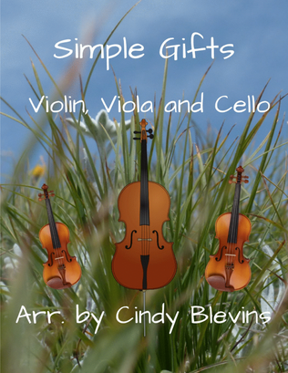 Simple Gifts, for Violin, Viola and Cello