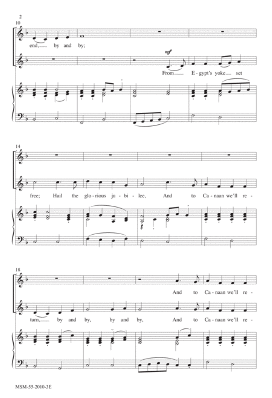 Our Bondage It Shall End (Saints Bound for Heaven) Choir scores gallery preview page 3