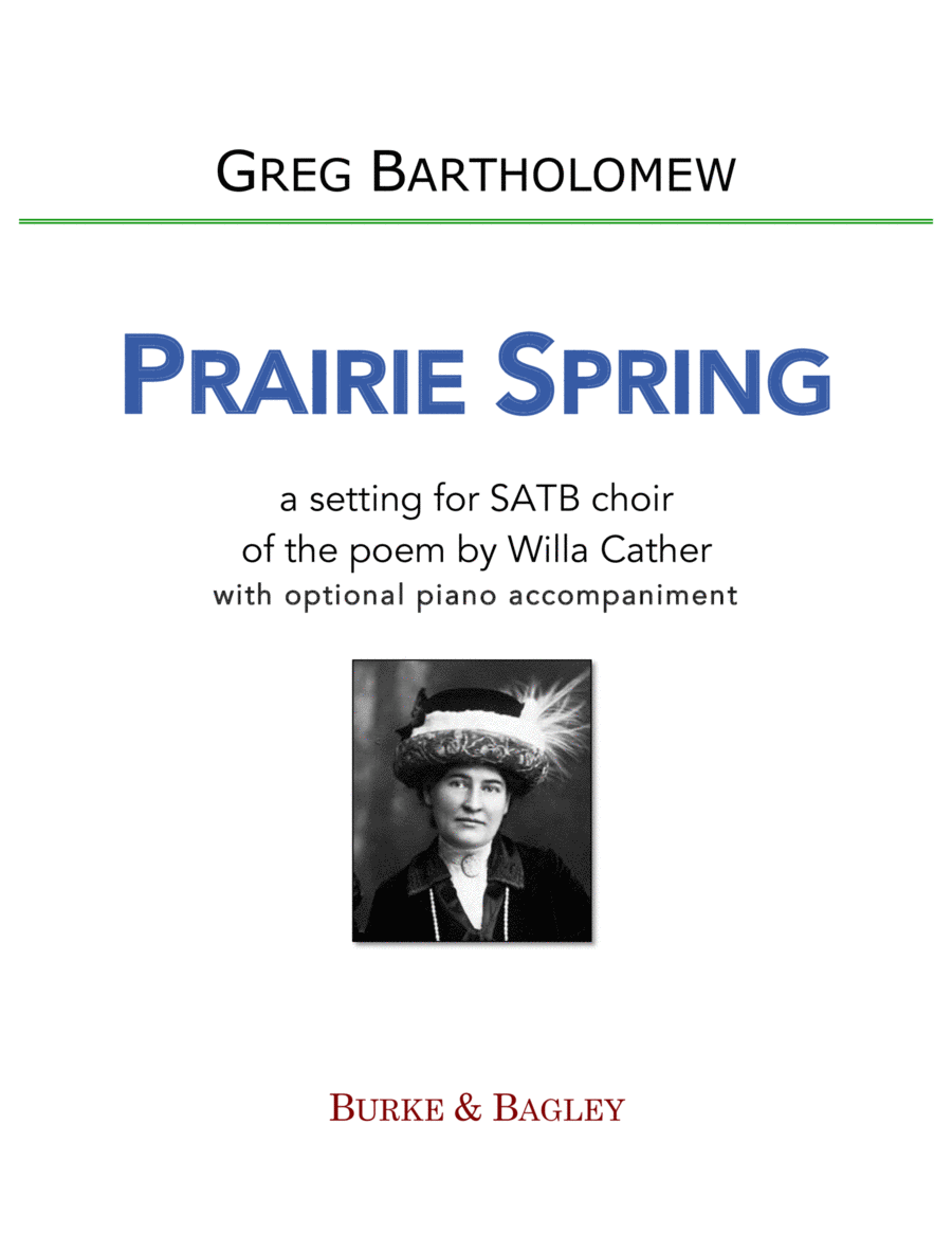 Prairie Spring (SATB) 4-Part scores gallery preview page 1