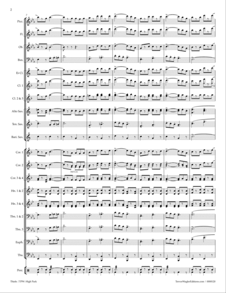 High Park Concert Band scores gallery preview page 4