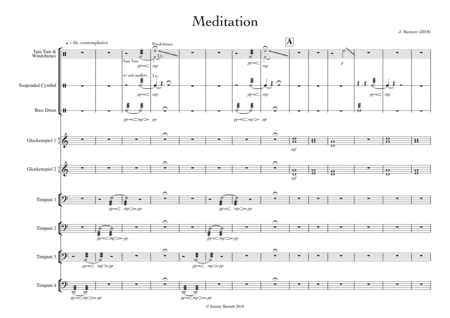Meditation (for Percussion Ensemble) image number null