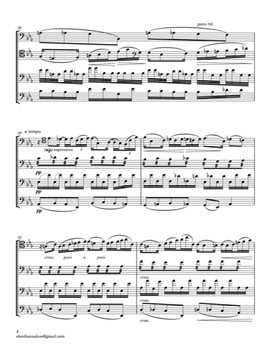 G. Fauré: Élégie, Op. 24 for Cello Quartet image number null