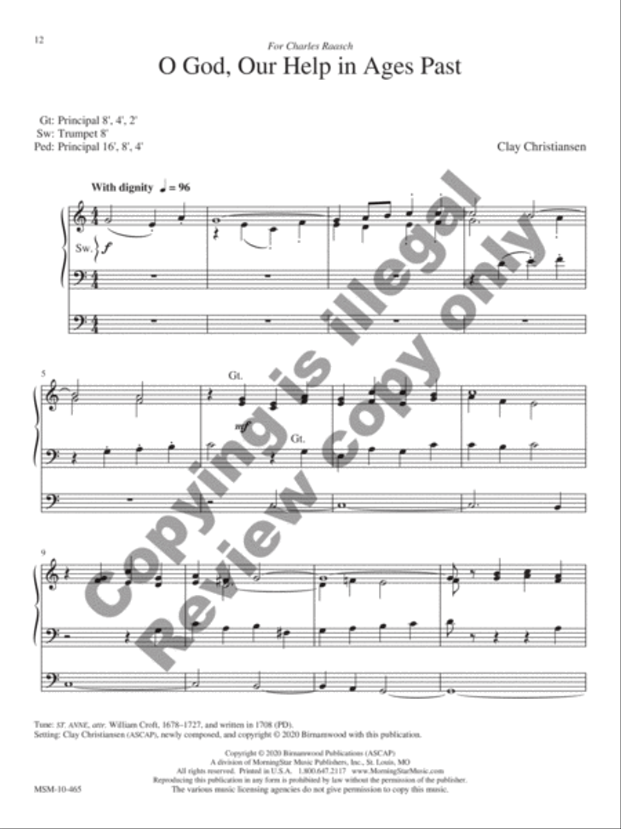Arise and Shine Organ scores gallery preview page 6